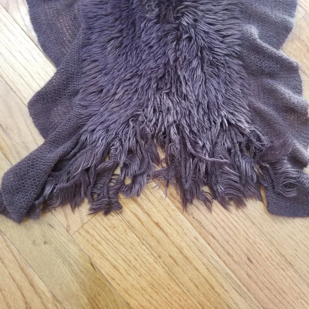 Brown faux fur scarf - Picture 7 of 7